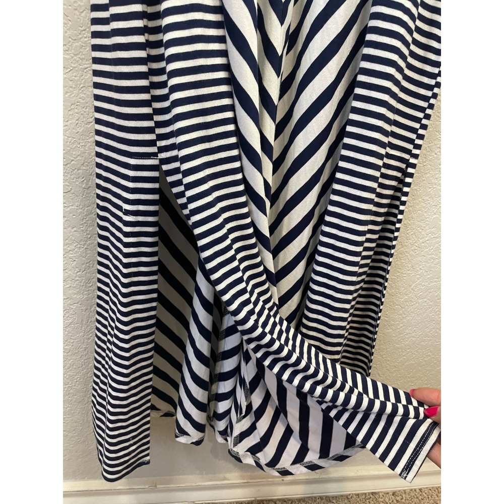 Soma Bra Dress Women's XXL Navy White Striped Maxi Nautical Resort Beachy NWT - Picture 7 of 16